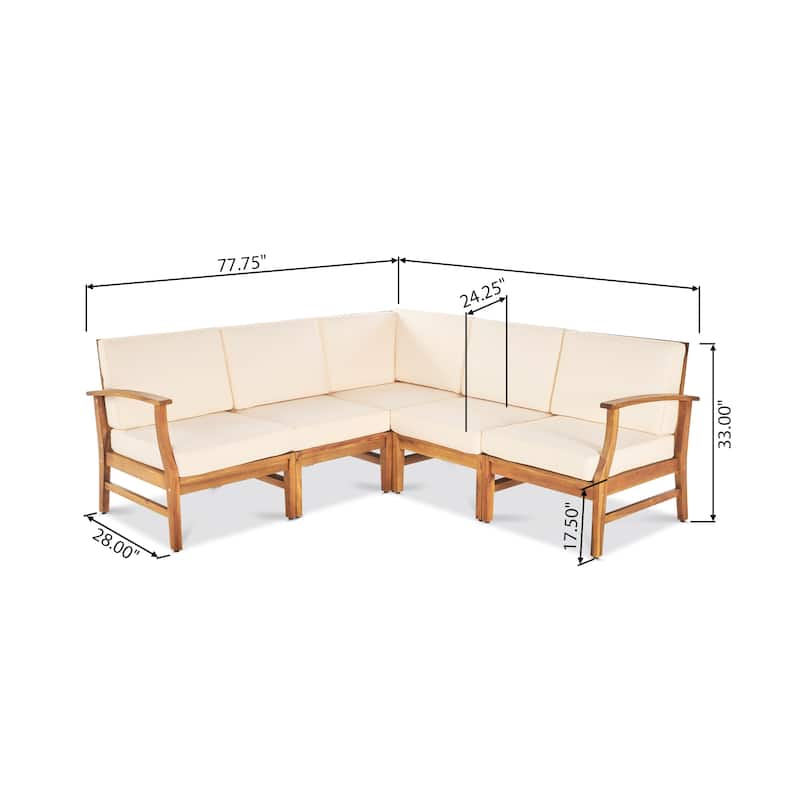 Perla Outdoor 5-piece Chat Set by Christopher Knight Home