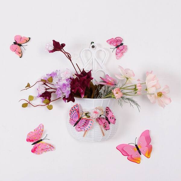 Shop 24pcs 3d Butterfly Wall Stickers Decal Sticker For Room