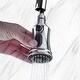 preview thumbnail 10 of 20, Transitional Bridge Kitchen Faucet with Pull-Down Sprayhead, Double Handle Kitchen Sink Faucet