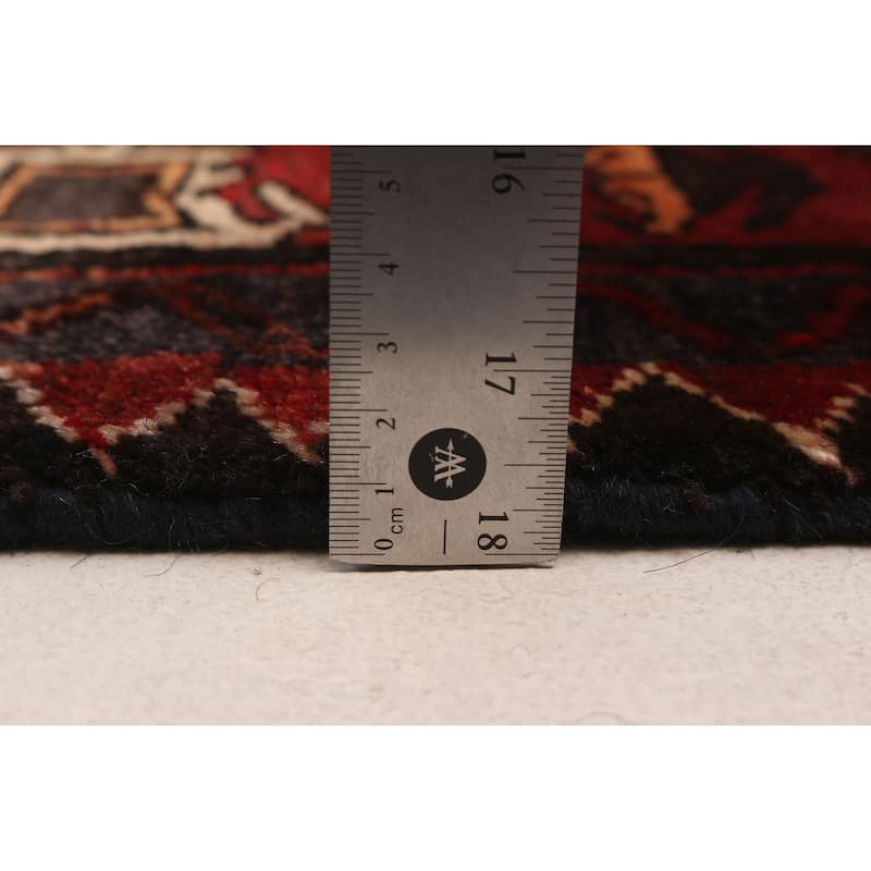 ECARPETGALLERY Hand-knotted Andelz Black Wool Rug - 4'11 x 7'3