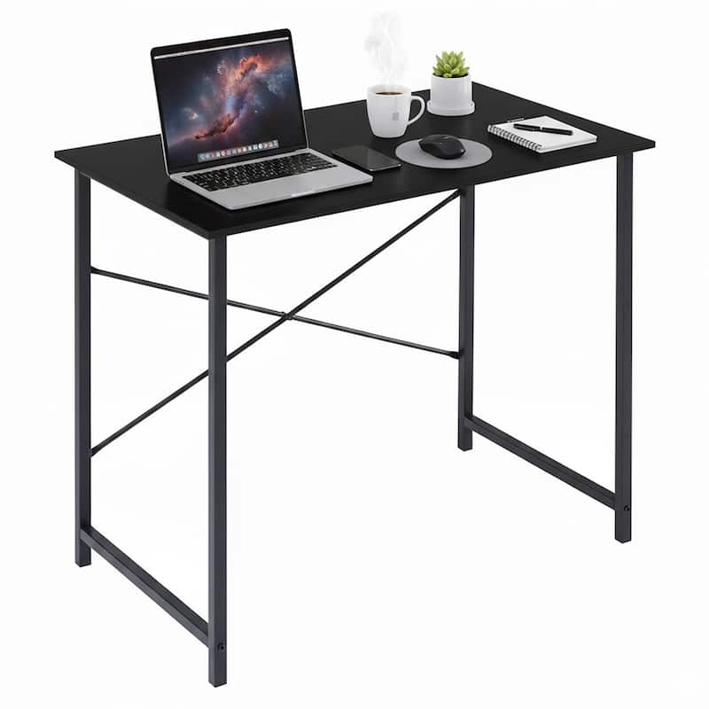 Computer Office Desk 31 Inch Kids Student Study Writing Work, Modern Simple Home Bedroom PC Table - 31inch - Black