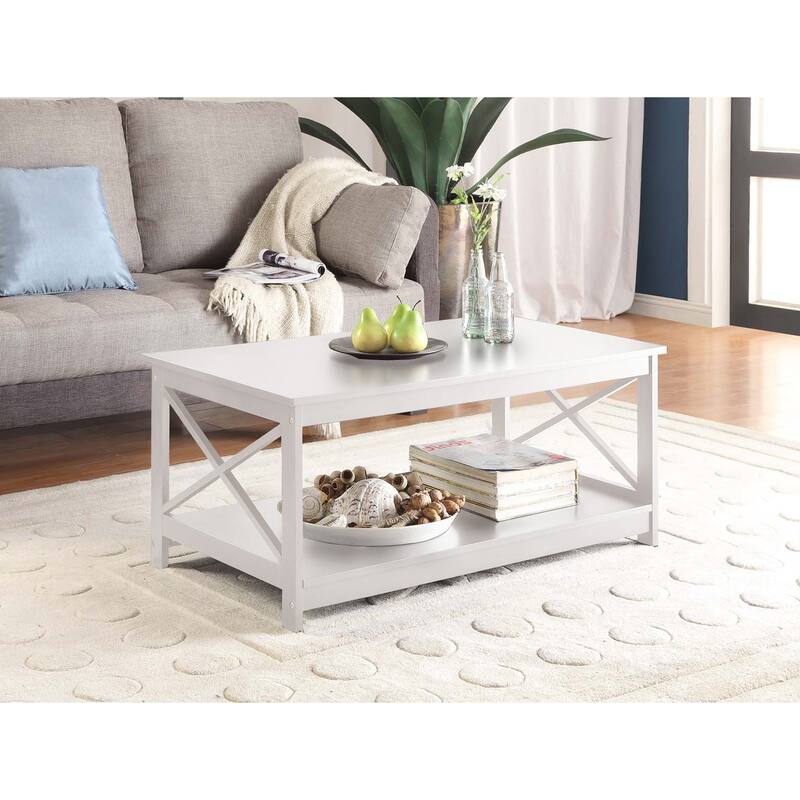 Convenience Concepts Oxford Coffee Table with Shelf