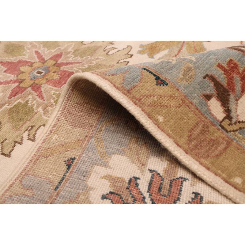 ECARPETGALLERY Hand-knotted Jules Serapi Ivory Wool Rug - 9'11 x 13'11