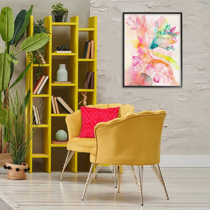 Stupell Watercolor Island Florals Framed Giclee Art Design By Gemma Bardot