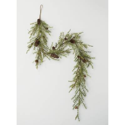 Sullivans Artificial Pine Garland 69"L Green - 5'9"L x 4"W x 12"H