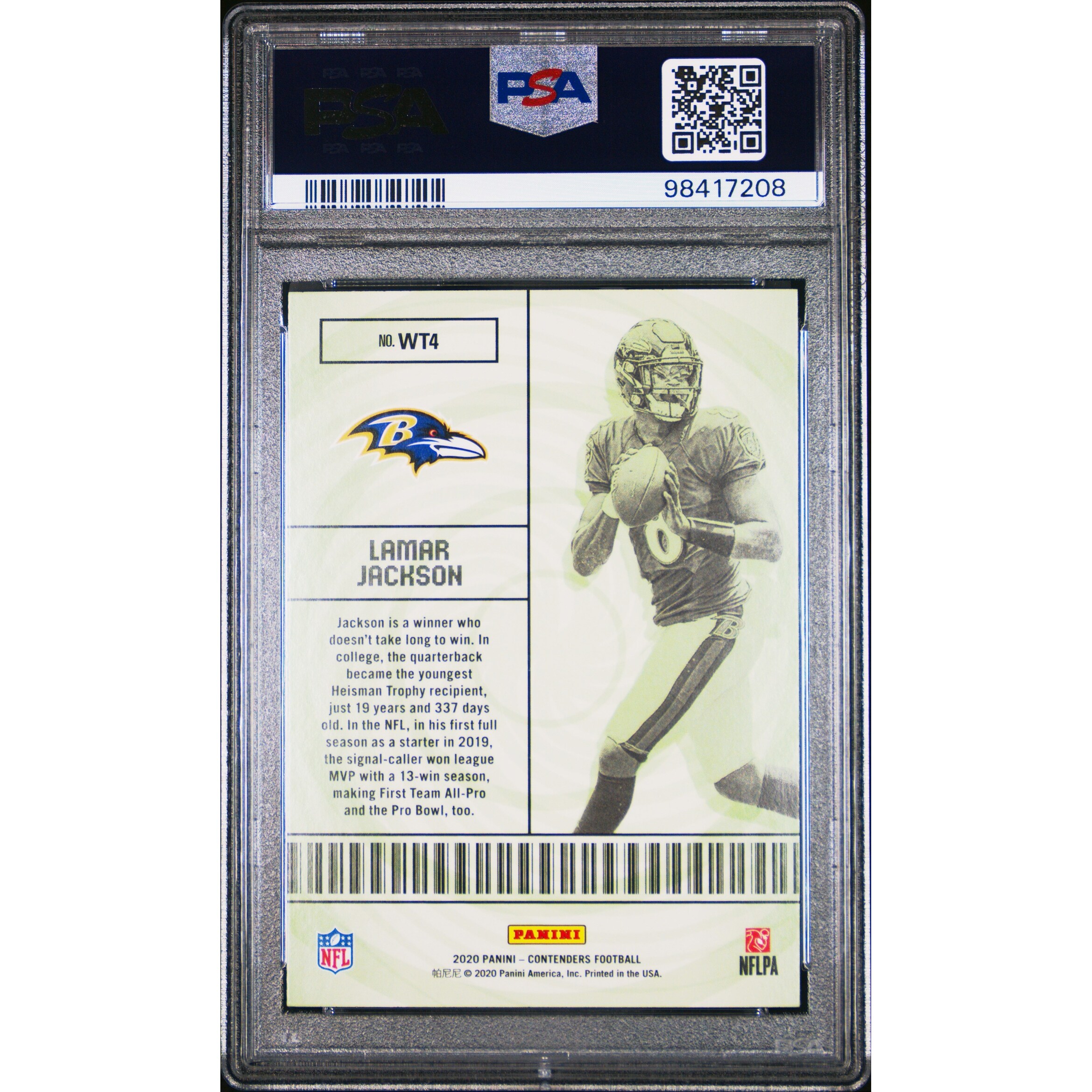 lamar jackson graded card Amazon.com: Graded 2018 Panini Donruss Lamar Jackson #317 Rookie RC  Football Card PSA 10 Gem Mint : Collectibles & Fine Art main image 0