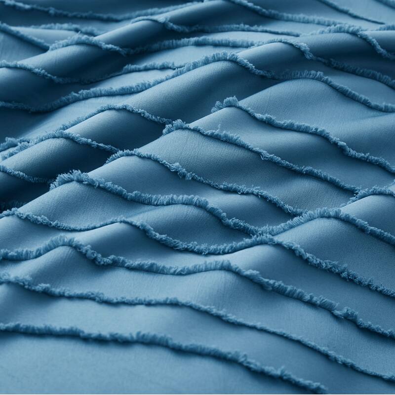 Clipped Jacquard Geometric Duvet Cover & Pillowcase Set