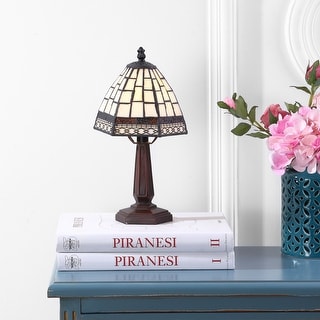Liberty Tiffany-Style 12" LED Table Lamp, Bronze by JONATHAN Y