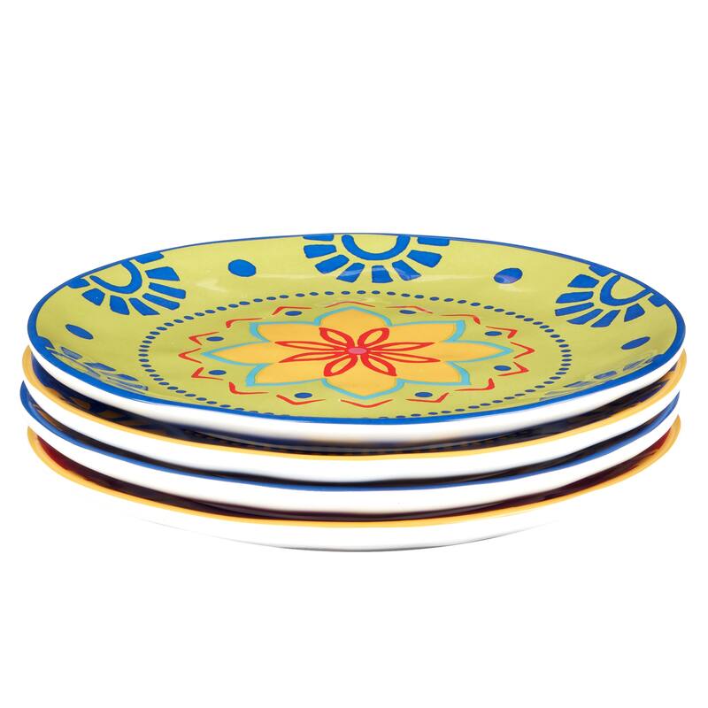 Certified International Spice Love Set of 4 Salad Plates - 8.5" Diam x 0.875"