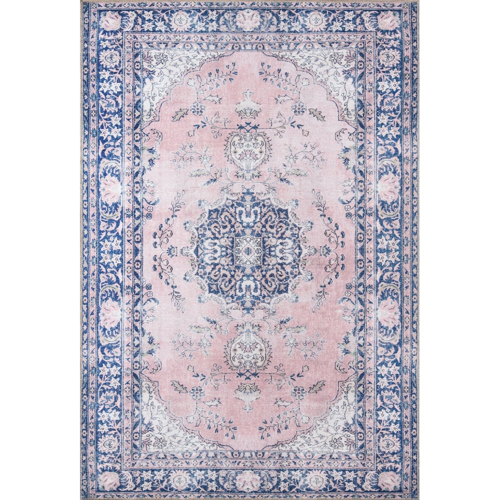 Momeni Medallion Pattern Polyester Area Rug