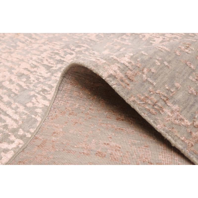 ECARPETGALLERY Hand-knotted Legacy Sage, Tan Silk, Wool Rug - 9'0 x 12'3