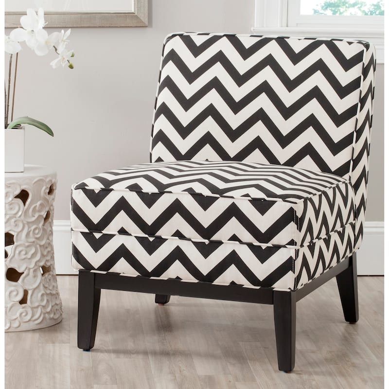 Safavieh Armond Black/ White Chair - 25.2" x 31.9" x 33.1" - 25.2" x 31.9" x 33.1" - Multi