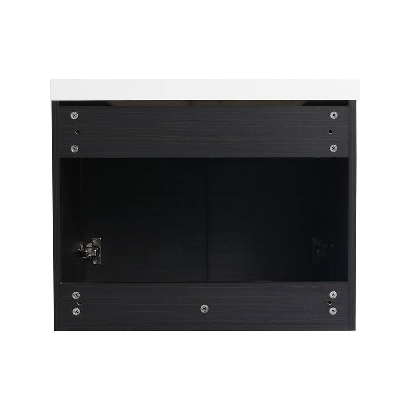Malwee 24"/30" Floating Bathroom Vanity, Modern Wall Mounted Bathroom Vanity with Resin Sink and Soft Close Door