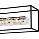 preview thumbnail 6 of 8, Dazzle Integrated LED Matte Black Linear Chandelier