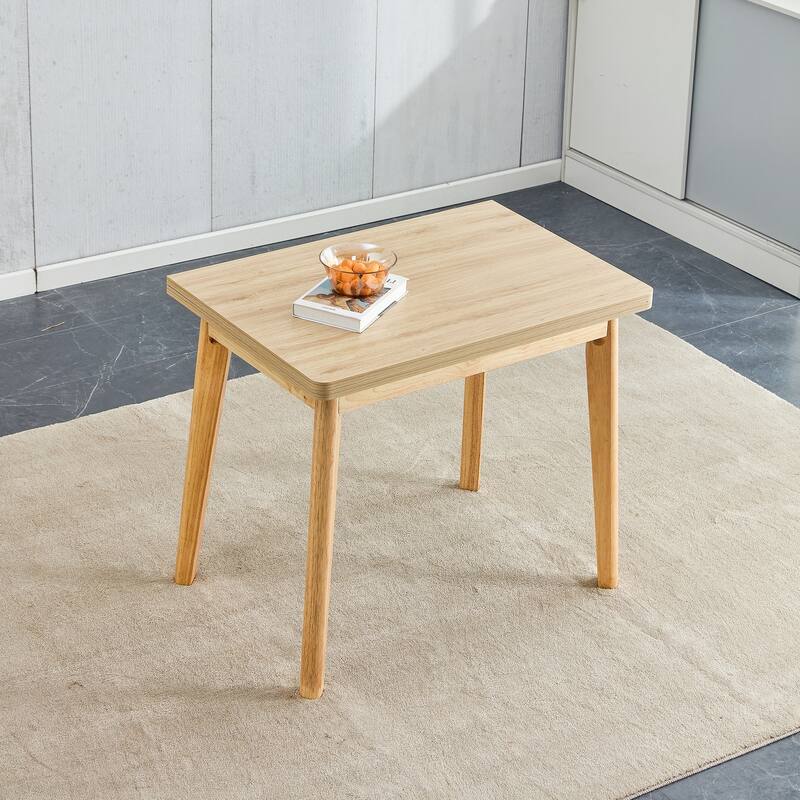 47.2 inch Foldable Table with Rubber Wood Legs