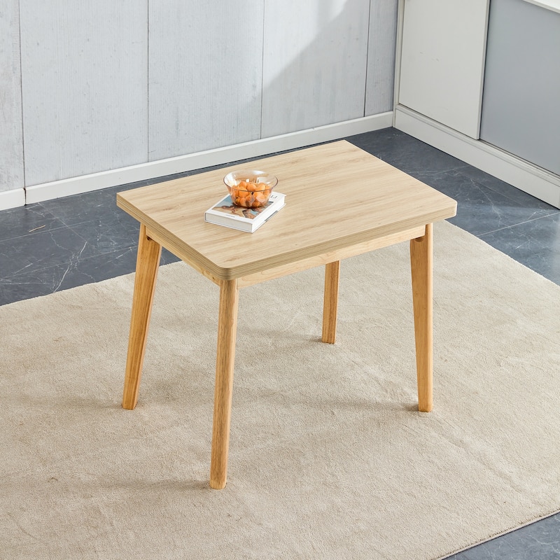 Imitation marble white sintered stone tabletop with rubber wooden legs, foldable computer desk