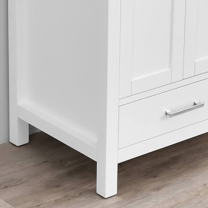 PROOX 60" Bath Cultured Marble Vanity Top Double Rectangle Sink