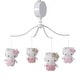 Bedtime Originals Hello Kitty Luv White Pink Musical Baby Crib Mobile 