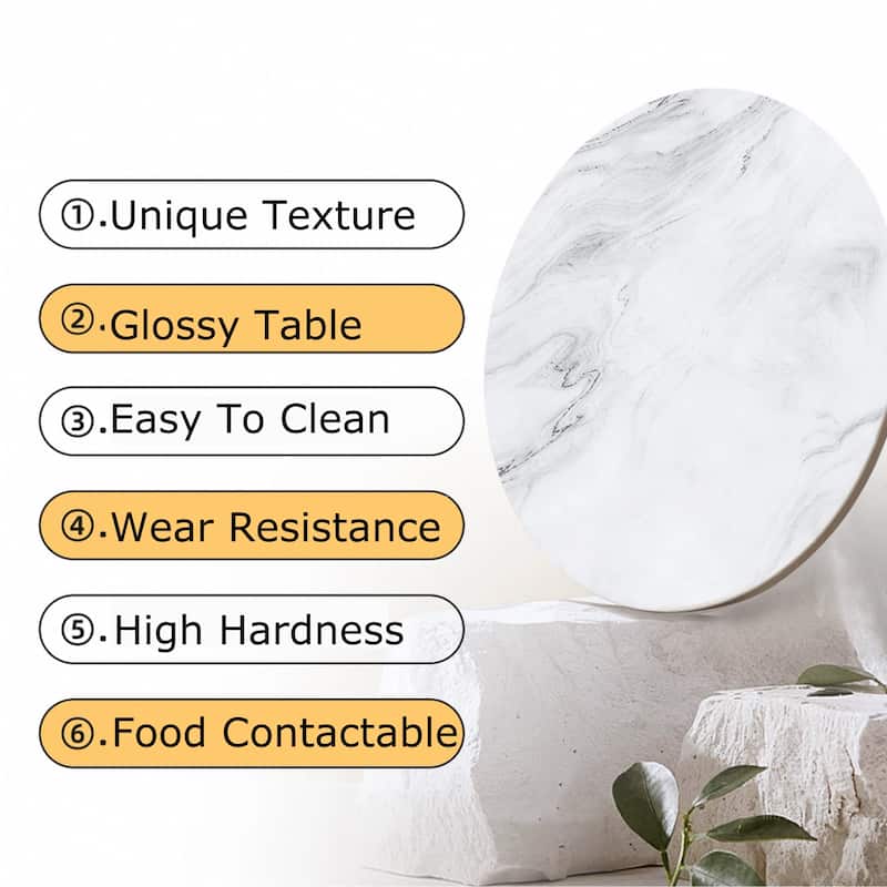 51.97" Modern Lift-Top Coffee Table, with Storage, White Glossy Stone Table top,Solid Wood Texture