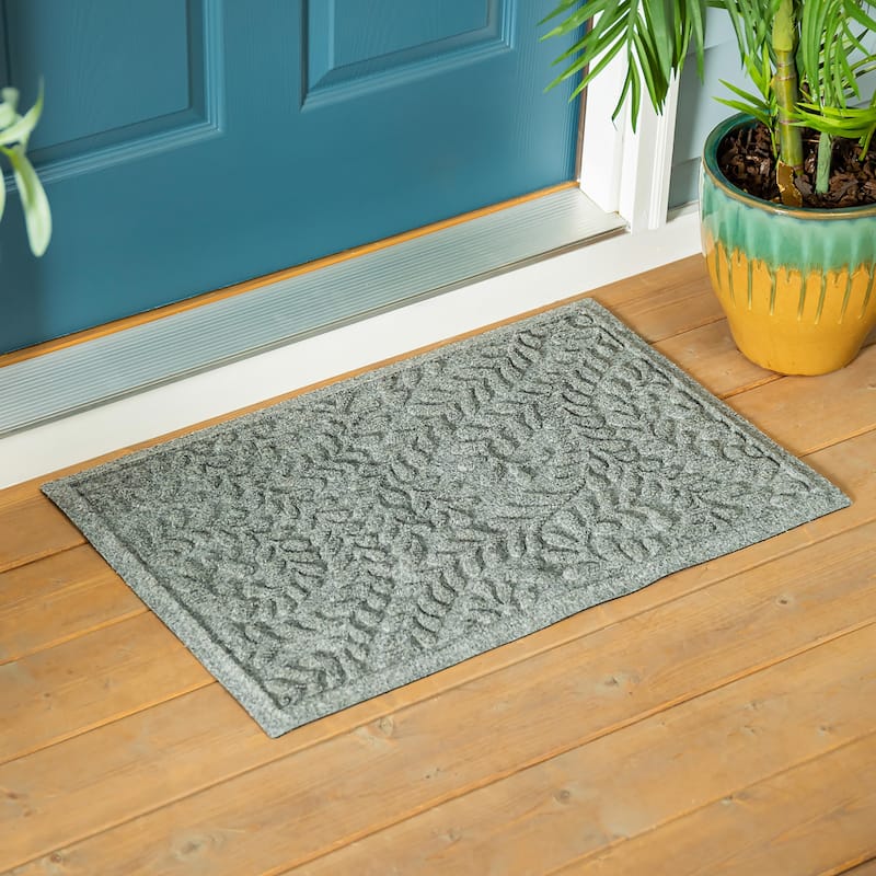 20" x 30" Waterhog Indoor/Outdoor Rug, Leaves - 20" x 30" Rectangle