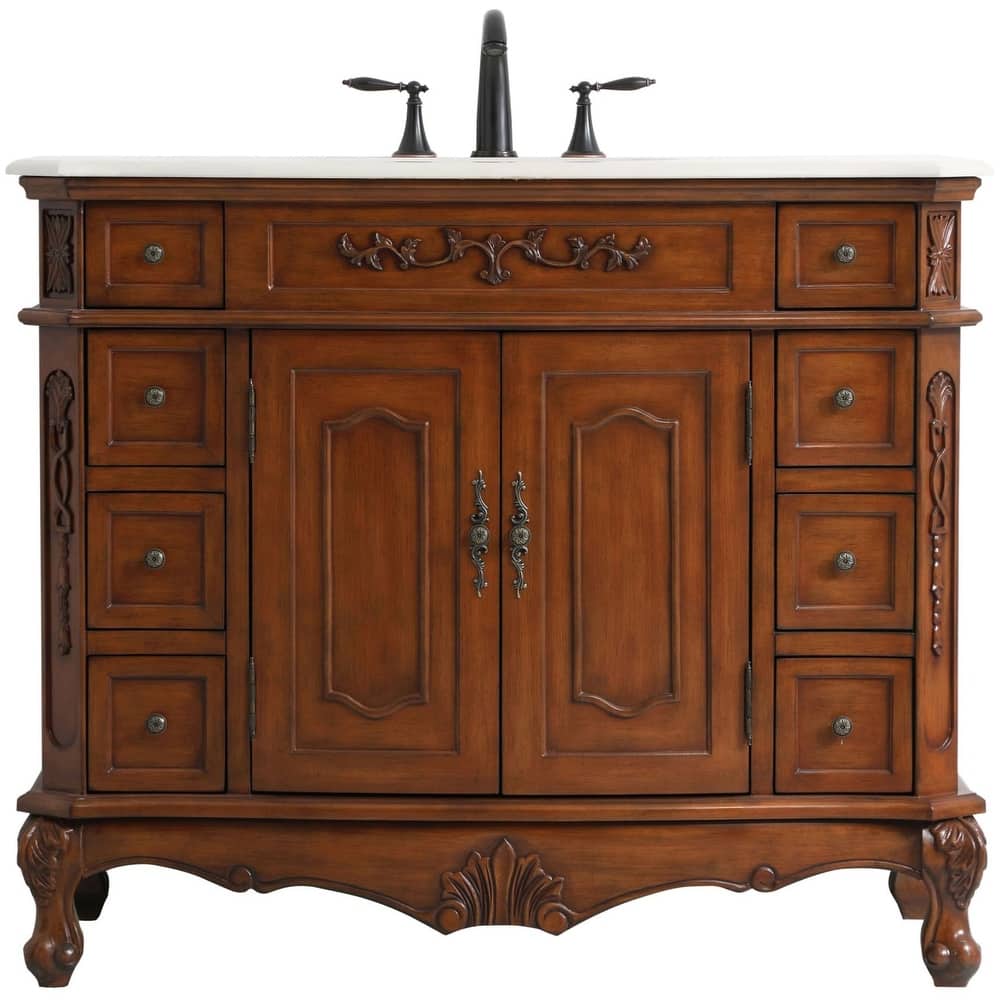 Elegant Lighting VF10142-VW Danville 42" Free Standing Single Basin