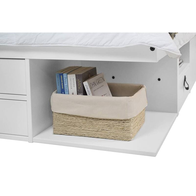 Copper Grove Rivne Storage Platform Bed with Drawers and Shelves