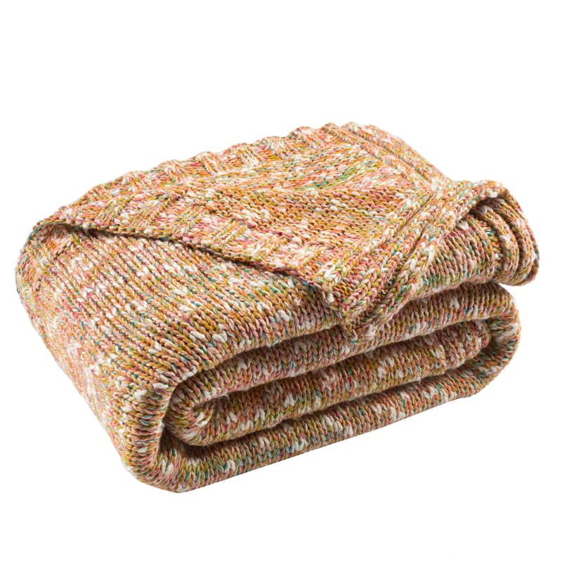SAFAVIEH Darling Knit Multicolored 50 x 60-inch Throw Blanket
