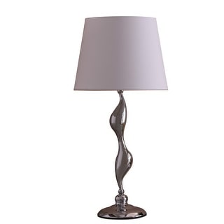 Table Lamp with Metal Female Figurine Base, Silver - Bed Bath & Beyond ...
