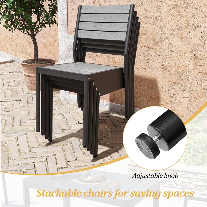 Pellebant Outdoor 5/7-Piece Patio Dining Furniture Set - N/A