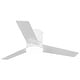preview thumbnail 29 of 74, 48 inch Modern 3-Blade Wooden Flush Mount Ceiling Fans with Light and Remote