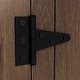 preview thumbnail 18 of 19, DH BASIC Jody Farmhouse Adjustable 4-Shelf Double-Door Shoe Cabinet with Lift-top Storage by Denhour