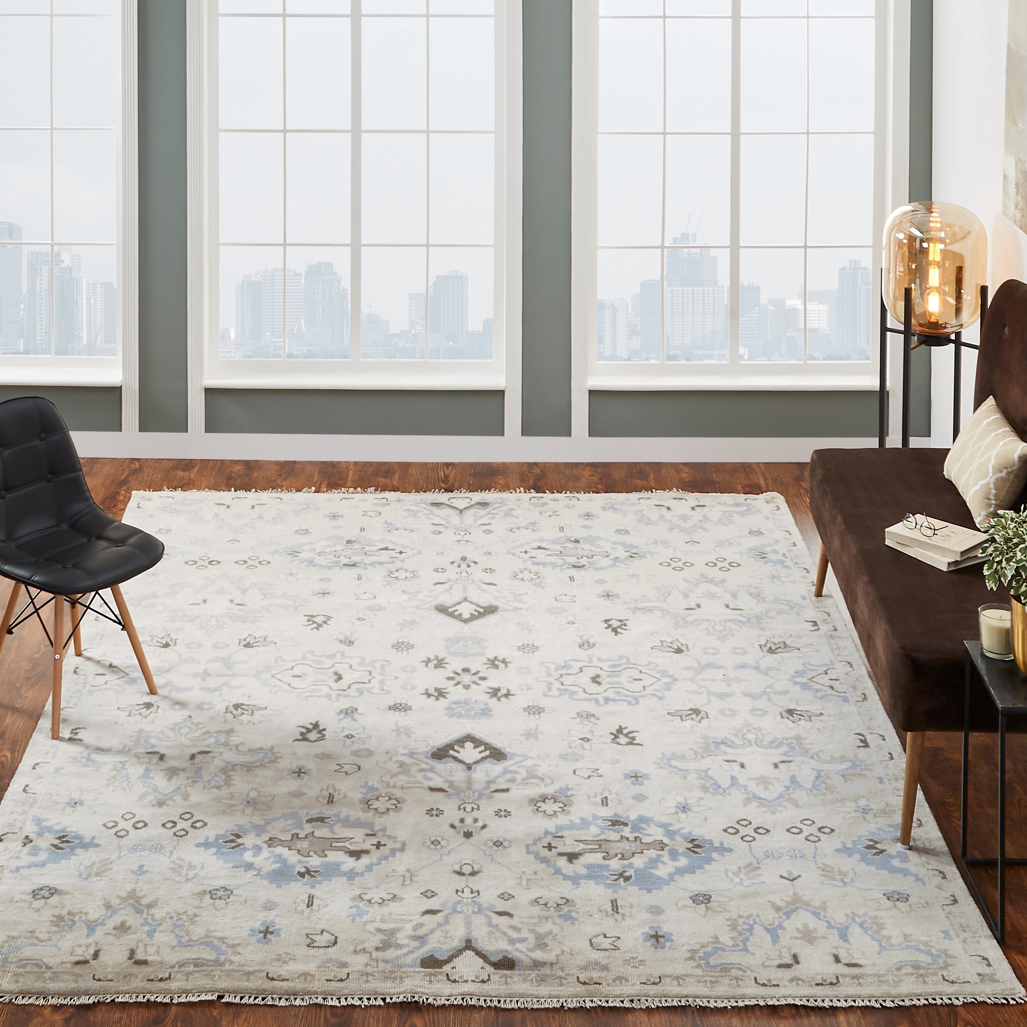 KALATY Parchment Hand-Knotted Area Rug