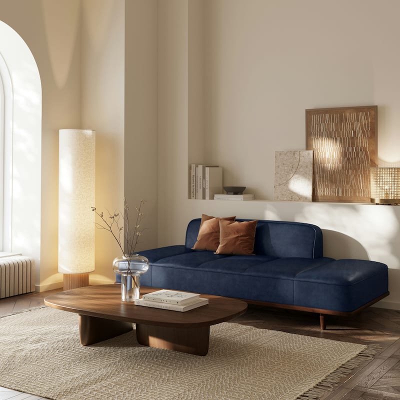 Poly & Bark Jasper Daybed - Full Grain Genuine Italian Leather