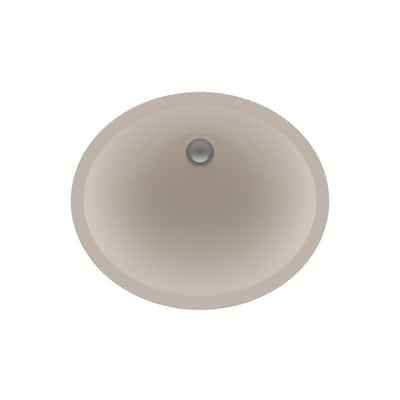 Lexicon Platinum V210 Quartz Composite Oval Vanity Sink - Galaxy Beige