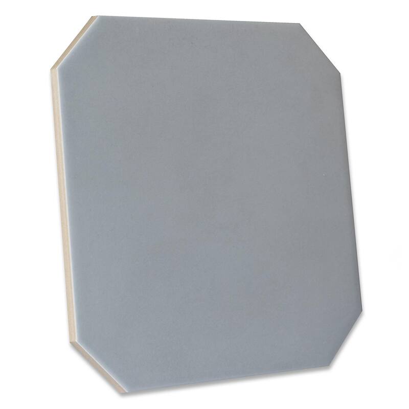Merola Tile Vaudeville Octagon Humo with Taco Multi 7-7/8" x 7-7/8" Porcelain Floor and Wall Tile
