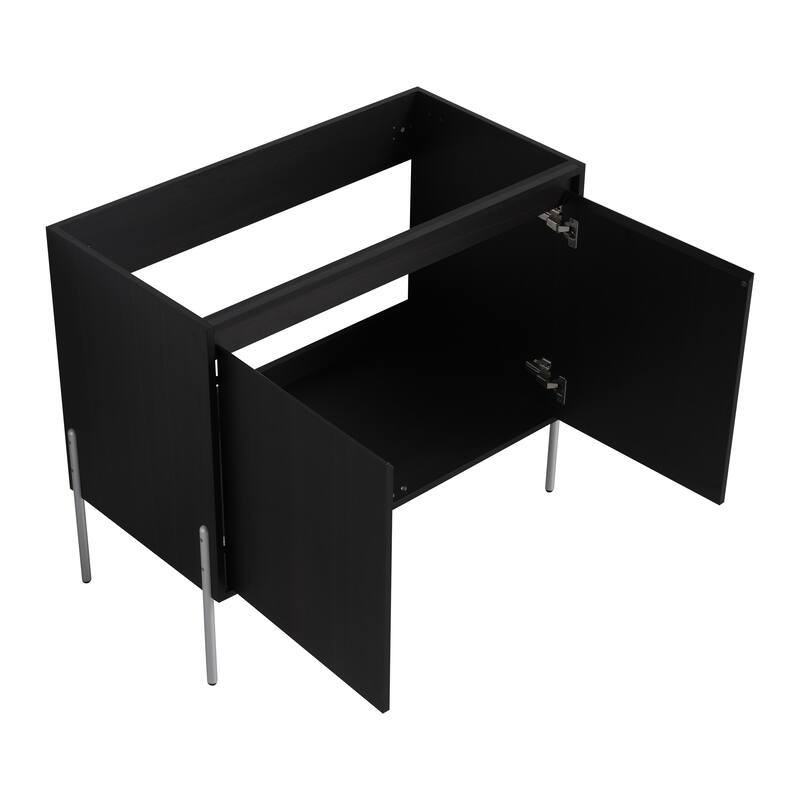 36" Freestanding Bathroom Vanity Cabinet, Soft Close Double Doors, Durable Eco-Friendly Plywood Construction
