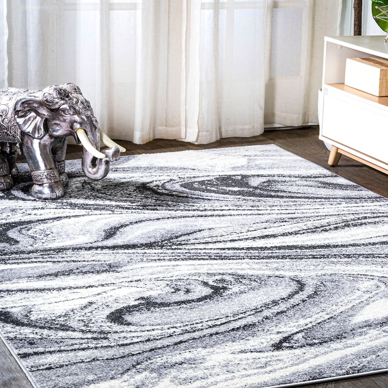 JONATHAN Y Alcudia Abstract Marble Contemporary Area Rug