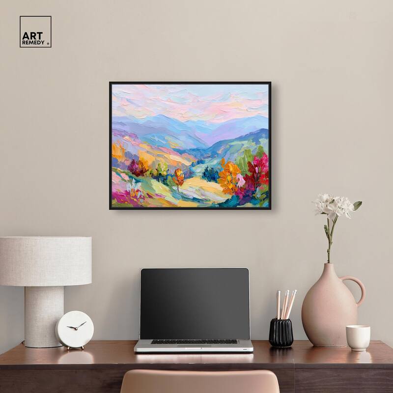 Colorful Valley I Canvas by Art Remedy