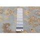 preview thumbnail 8 of 7, ECARPETGALLERY Hand-knotted Royal Oushak Light Blue Wool Rug - 2'7 x 11'10