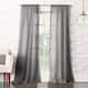 No. 918 Ladonna Crushed Texture Semi-Sheer Rod Pocket Curtain Panel, Single Panel - 50x120 - Gray
