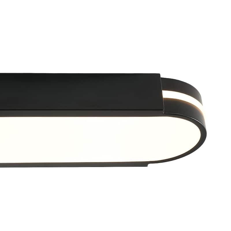 Modern Dimmable LED Long Oblong Flush Mount Ceiling Light 31.5in