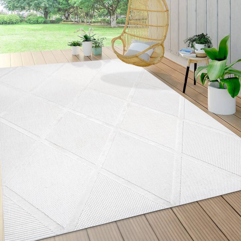 JONATHAN Y Talaia Diamond Trellis Indoor/Outdoor Area Rug