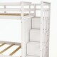 preview thumbnail 39 of 51, Hardwood Twin Over Twin Bunk Bed with Trundle and Staircase