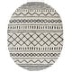 preview thumbnail 64 of 175, SAFAVIEH Arizona Shag Lotta Moroccan 1.2-inch Thick Rug 6' x 8' Oval - Ivory/Slate