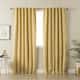 Aurora Home Solid Insulated Thermal Blackout Curtain Panel Pair - 72 - Sunlight