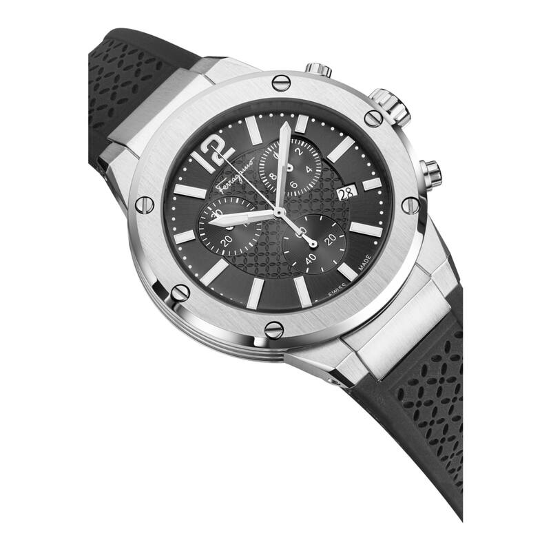 Ferragamo F-80 Chrono Silicone Watch