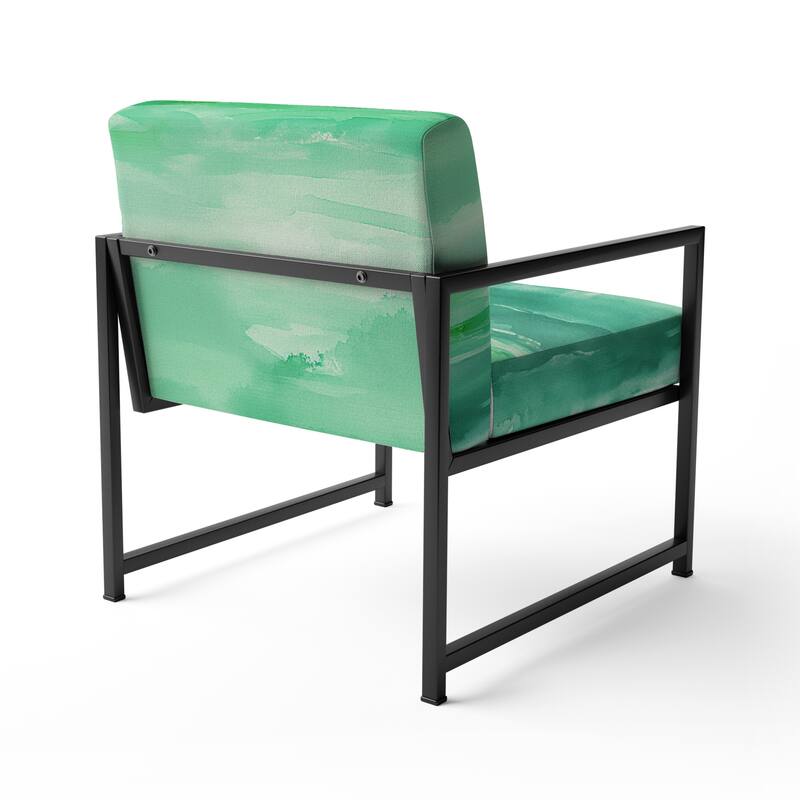 Designart "From the Shore" Upholstered Beach Accent Chair - Nautical & Coastal Arm Chair For Bedroom