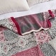 preview thumbnail 2 of 24, 100% Cotton Jacquard Throw Blanket, Paisley Floral Breathable Lightweight Soft Bed Sofa Blanket