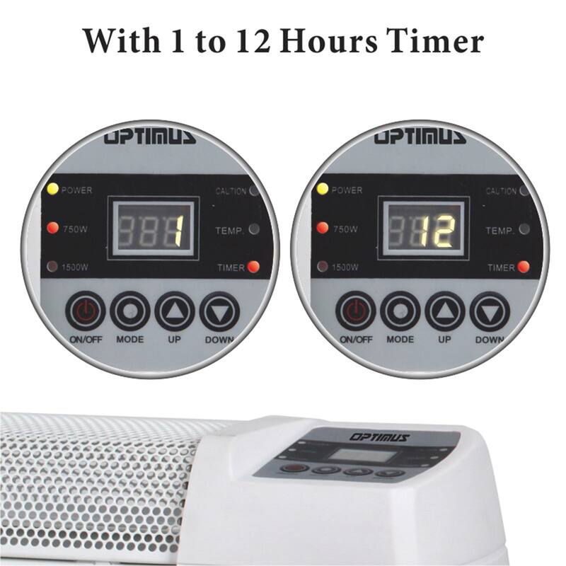 30" Electric Baseboard Convection Heater with Digital Display Temperature Control