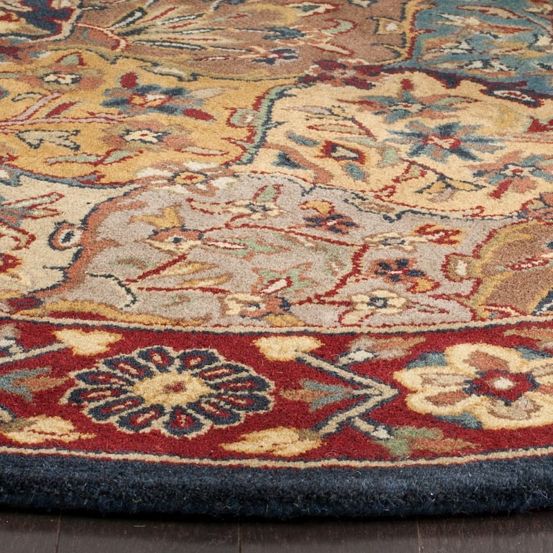 SAFAVIEH Handmade Heritage Square Knot Traditional Oriental Wool Rug